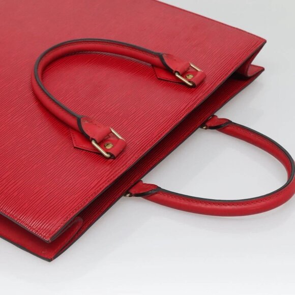 LOUIS VUITTON Epi Sac Plat PM Hand Bag Red M5274E LV Auth bs28404 - Picture 7 of 16